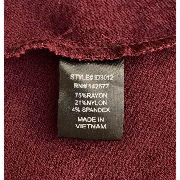 Iris Women's size S Maroon Bodycon Lace It Sideways Dress Stretch Nightclub Sexy - Picture 12 of 12